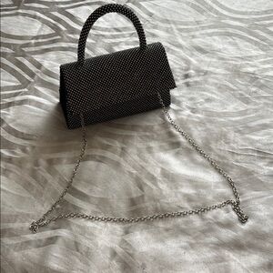 Elegant Black and White Handbag